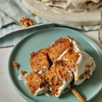pinterest pin of olive oil carrot cake.