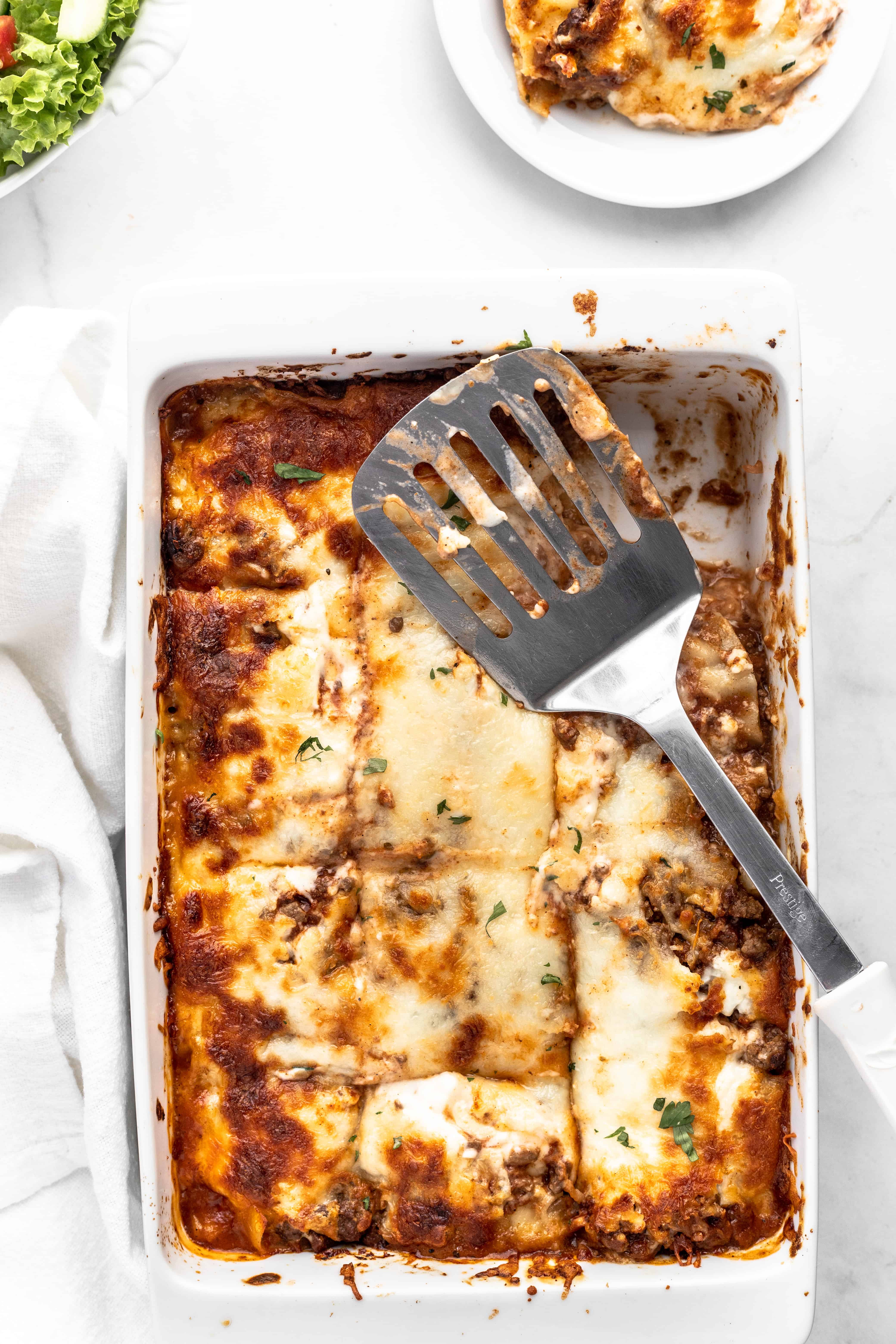 Lasagna Bolognese with Bechamel