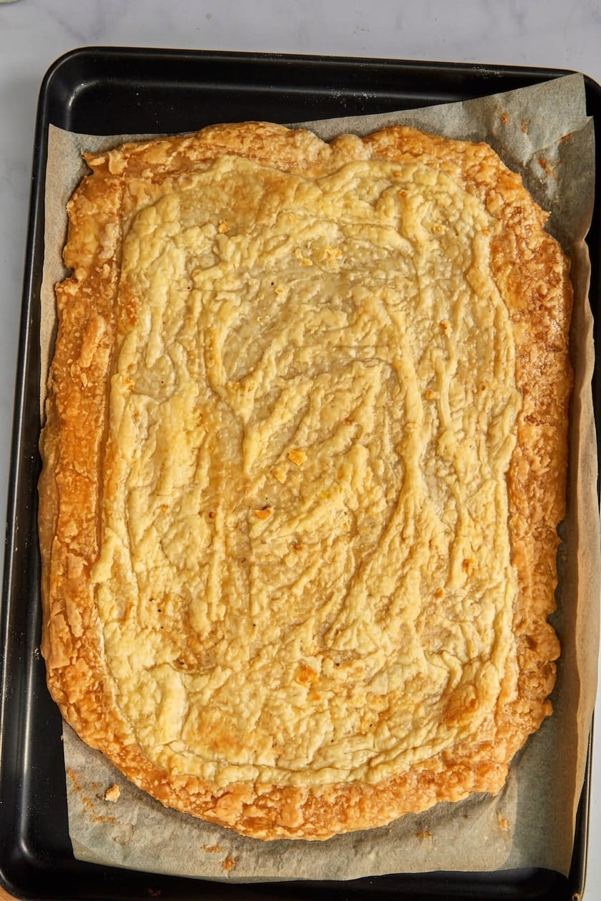 baked puff pastry pizza crust