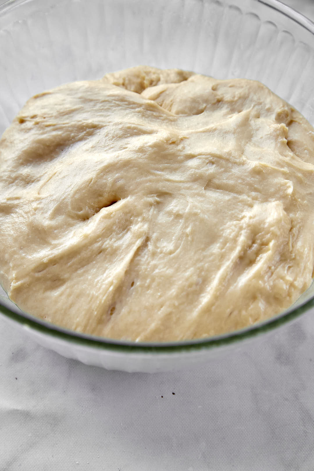 dough after rising.