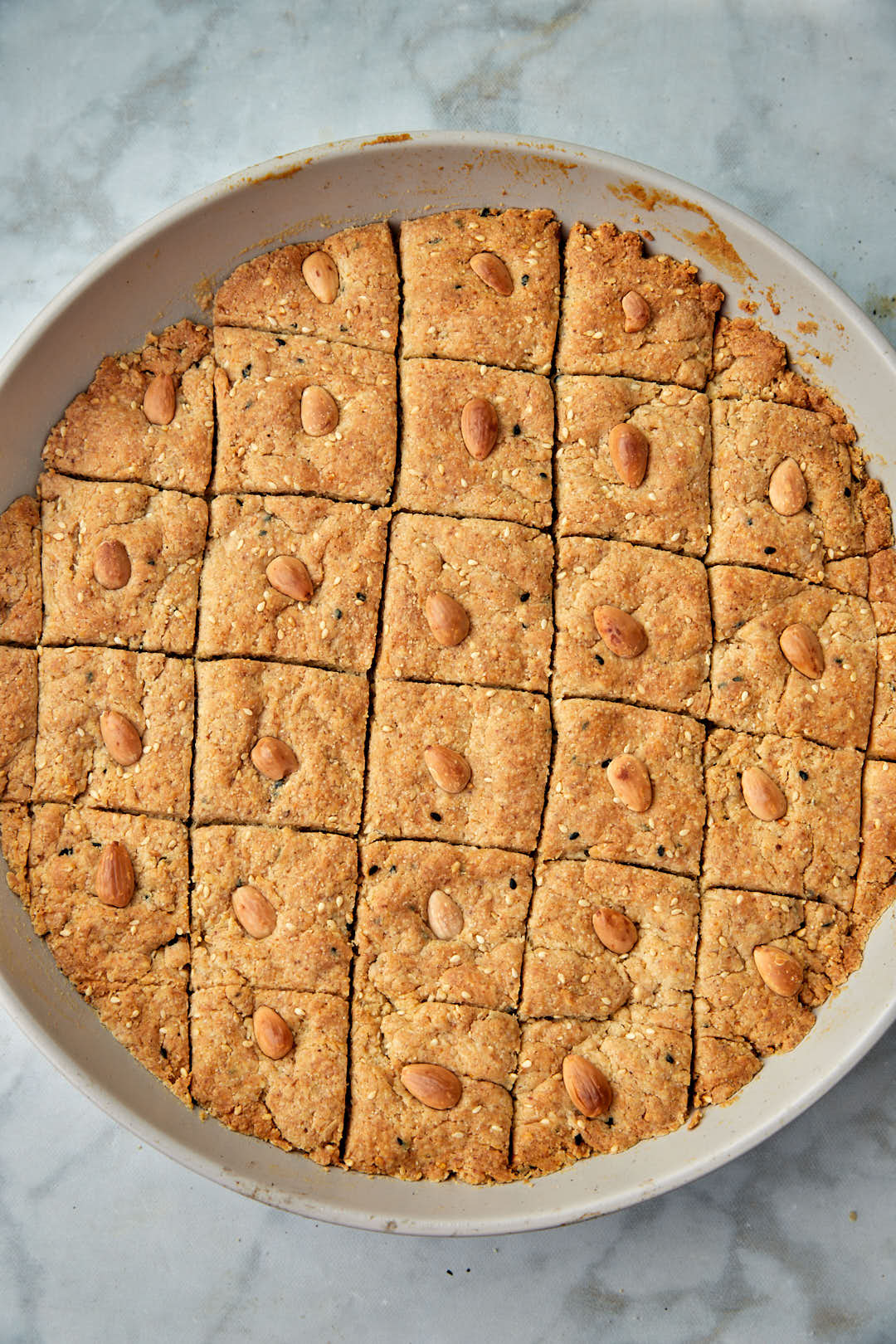 hilbeh baked until golden brown.