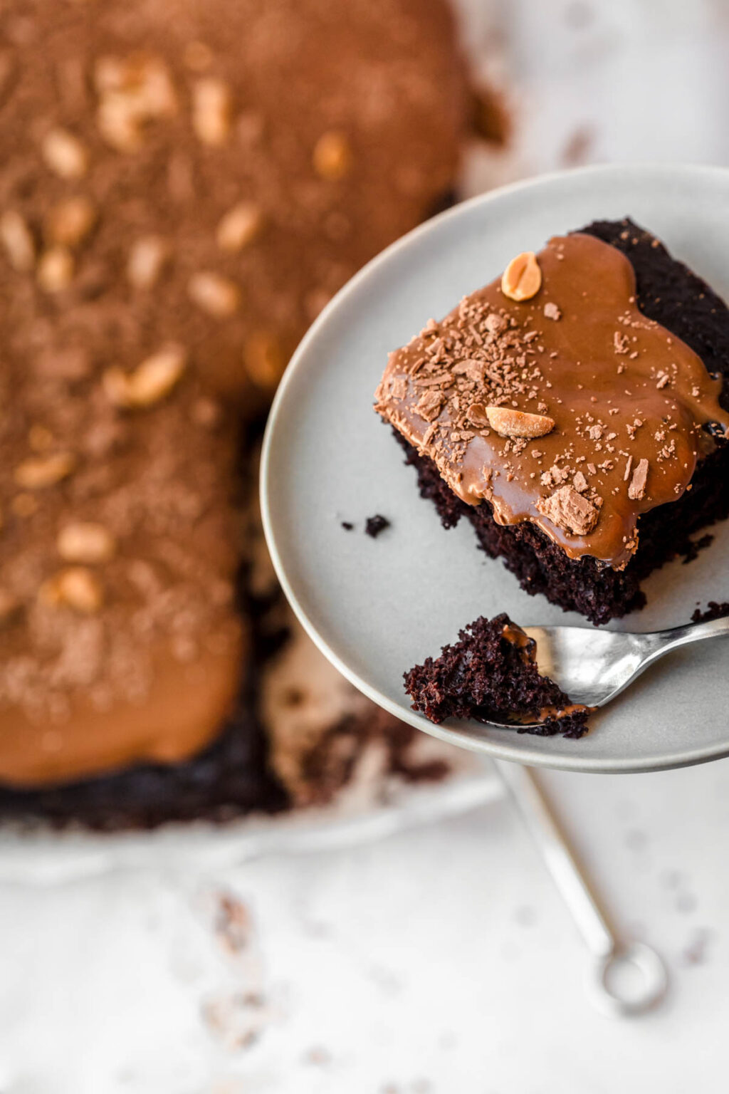 One Layer Chocolate Cake - Every Little Crumb (Caramel Chocolate Cake)